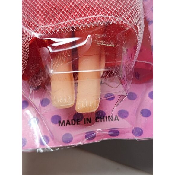 Vintage Diana Doll Clone Fashion‎ Doll 11 1/2" Red Skirt Gold Top - Picture 4 of 9